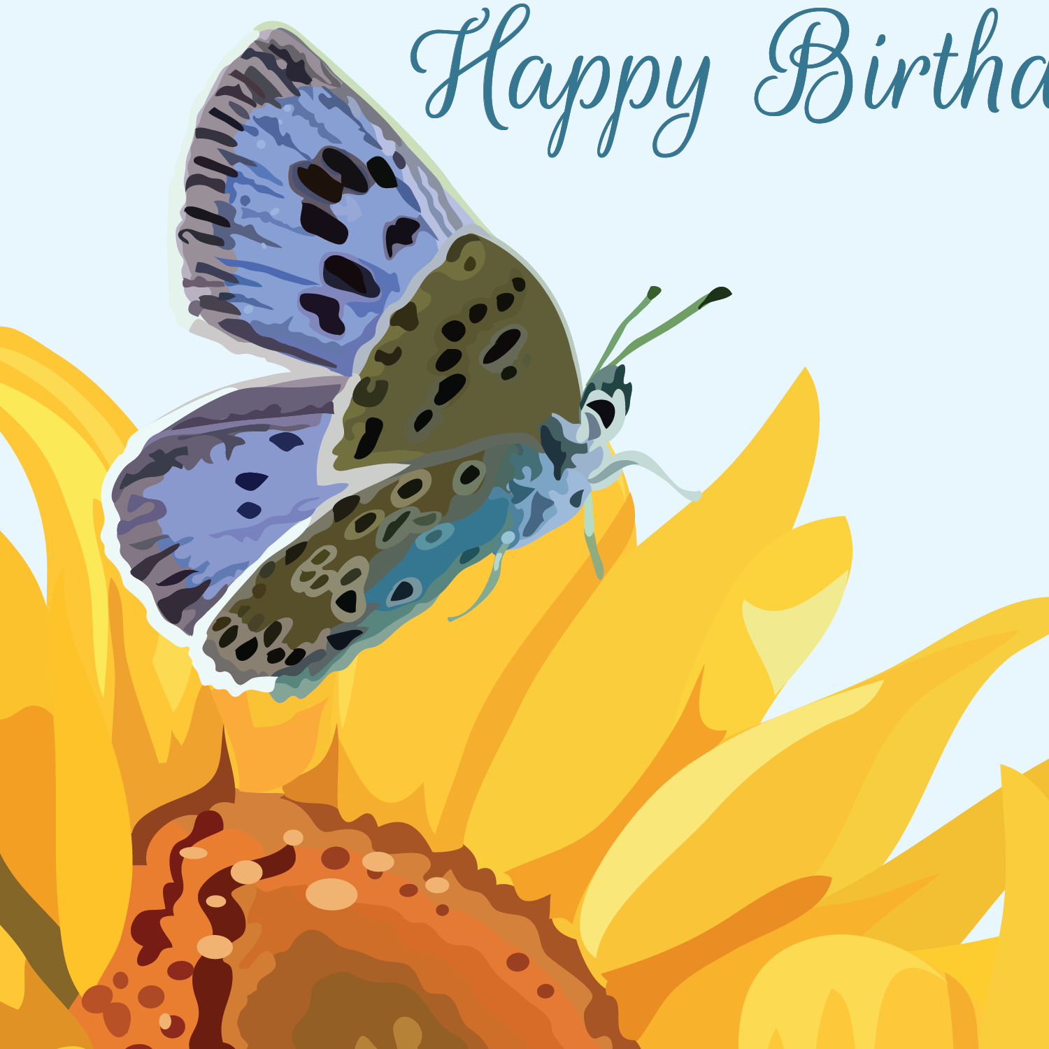 Sunflower Butterfly Birthday - Image 4