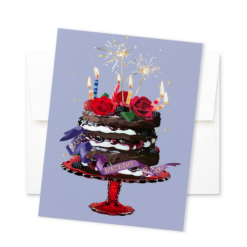 Alternative view of Sparkling Happy Birthday Cake