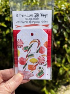 Package of 8 Christmas Gift Tags with Candy - Image 3