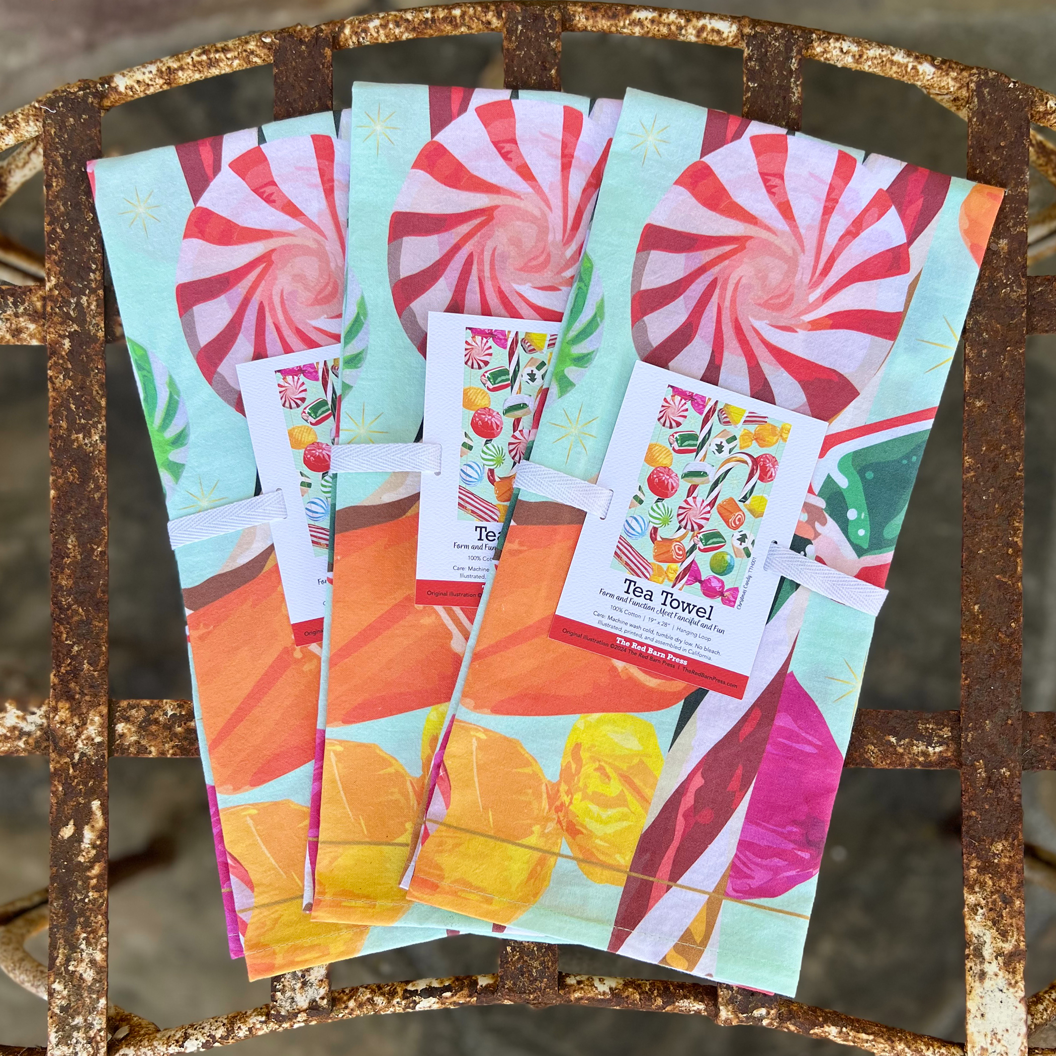 Tea Towel | Christmas Candy - Image 2