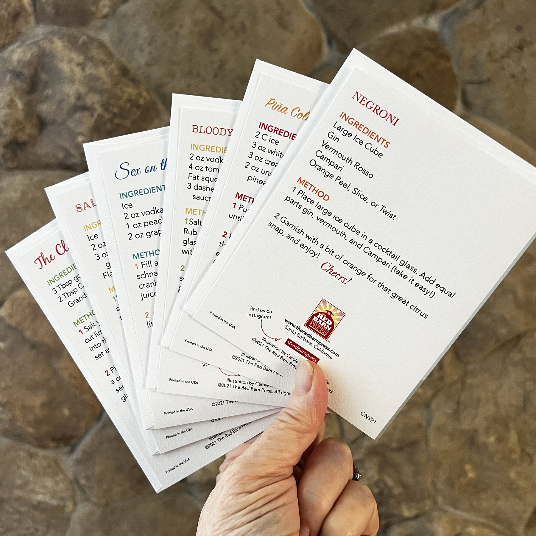 Cocktail Recipe Cards Gift Box - Image 2