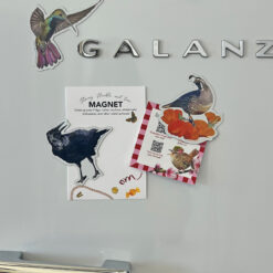 California Valley Quail and Poppies Magnet - Image 3