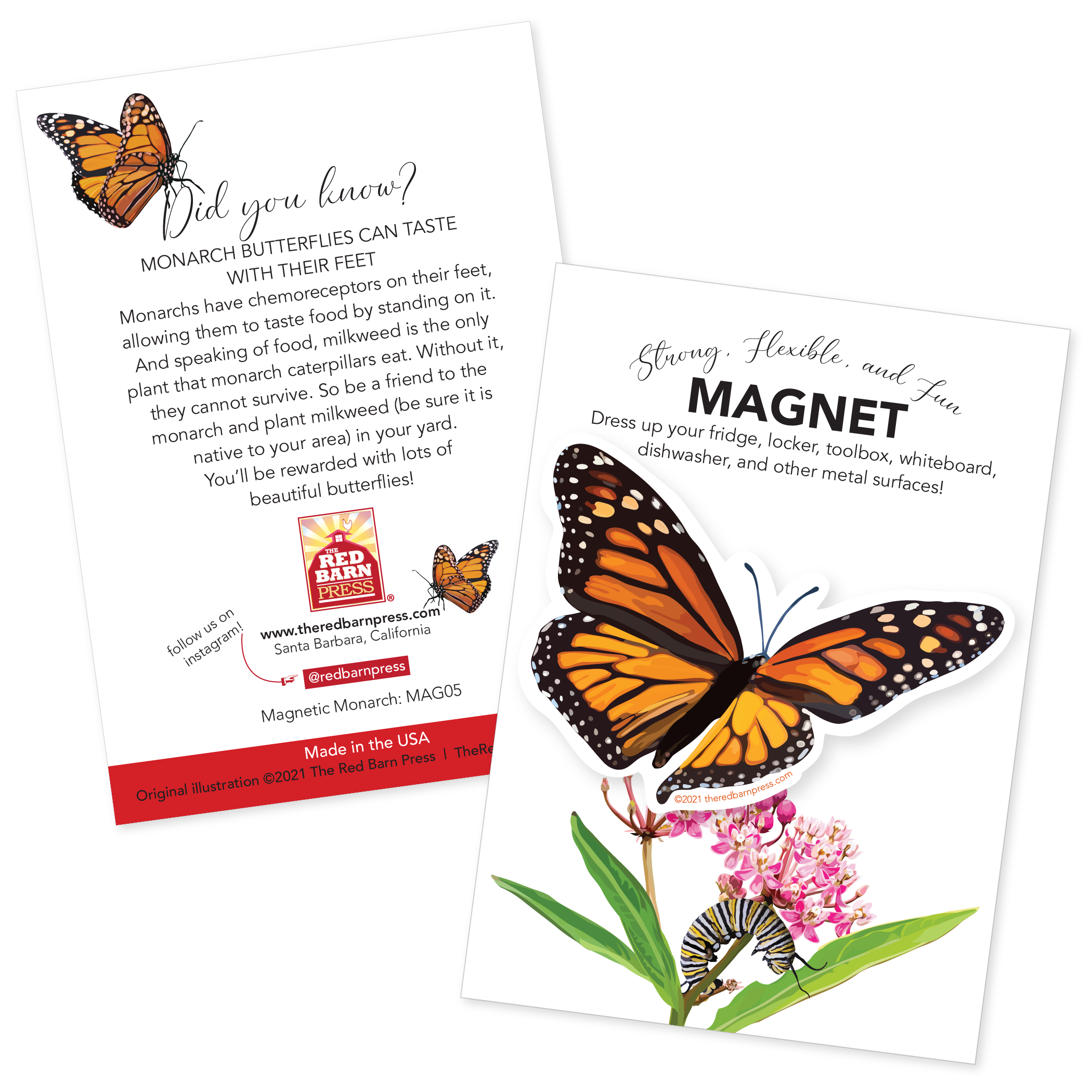 Monarch Butterfly Magnet - Image 2